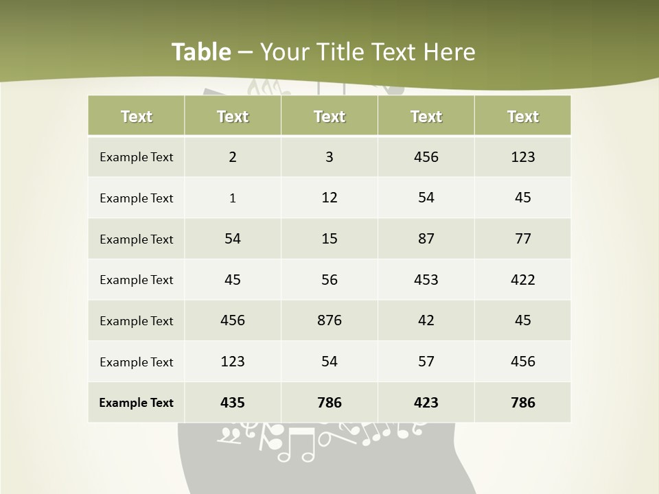 A Person's Head With Musical Notes Coming Out Of It PowerPoint Template