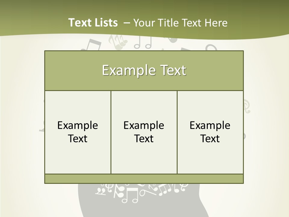 A Person's Head With Musical Notes Coming Out Of It PowerPoint Template