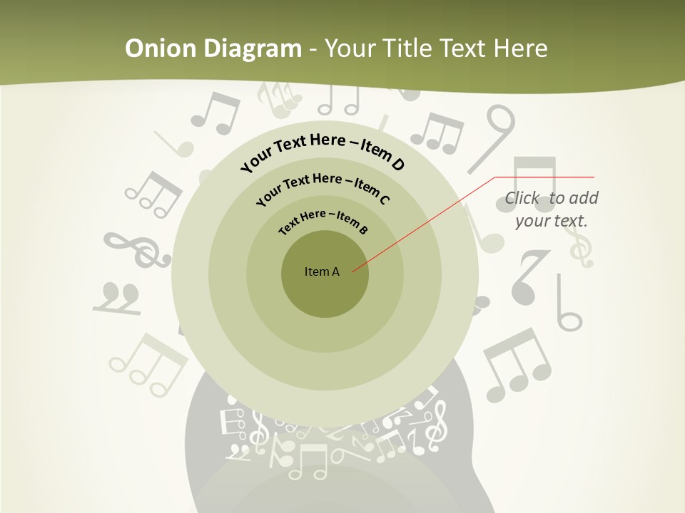 A Person's Head With Musical Notes Coming Out Of It PowerPoint Template