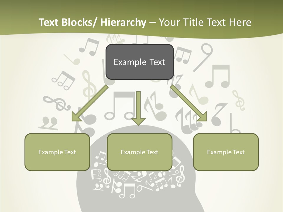A Person's Head With Musical Notes Coming Out Of It PowerPoint Template