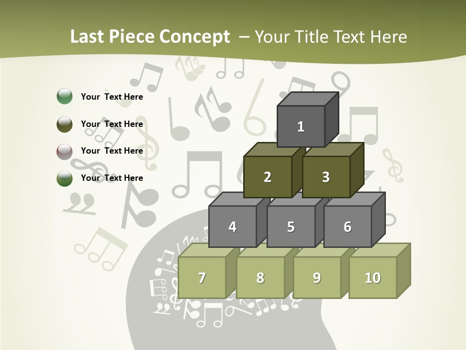 A Person's Head With Musical Notes Coming Out Of It PowerPoint Template