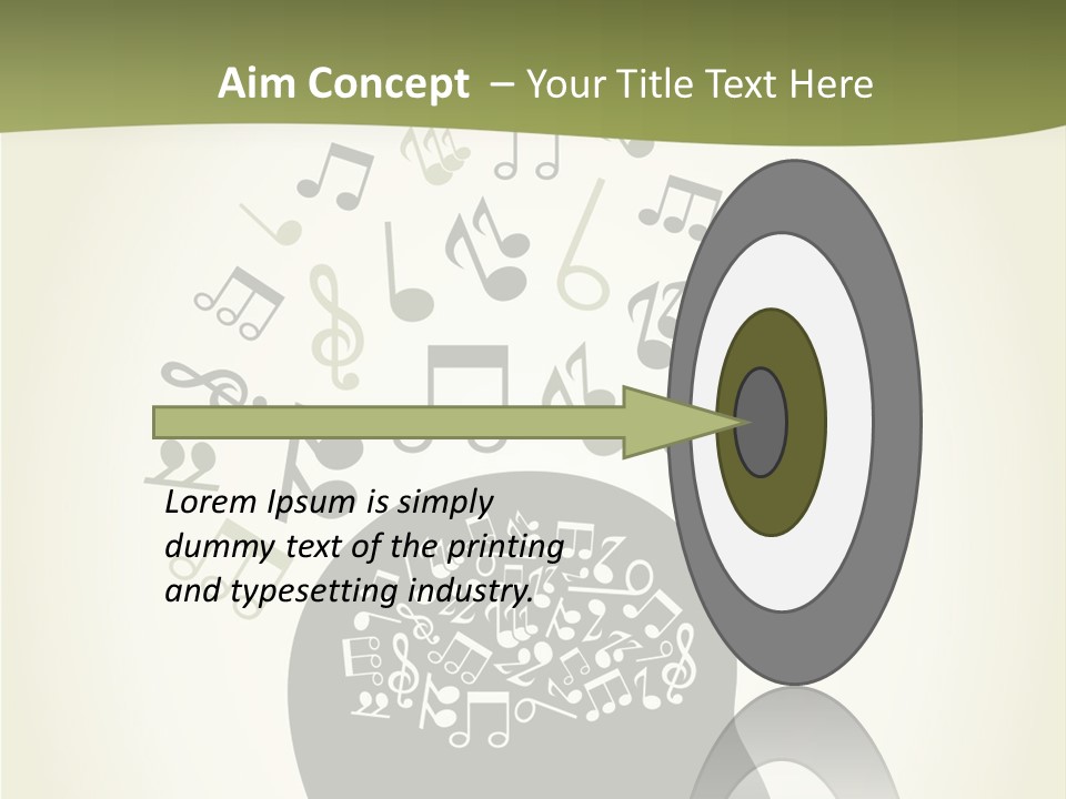 A Person's Head With Musical Notes Coming Out Of It PowerPoint Template