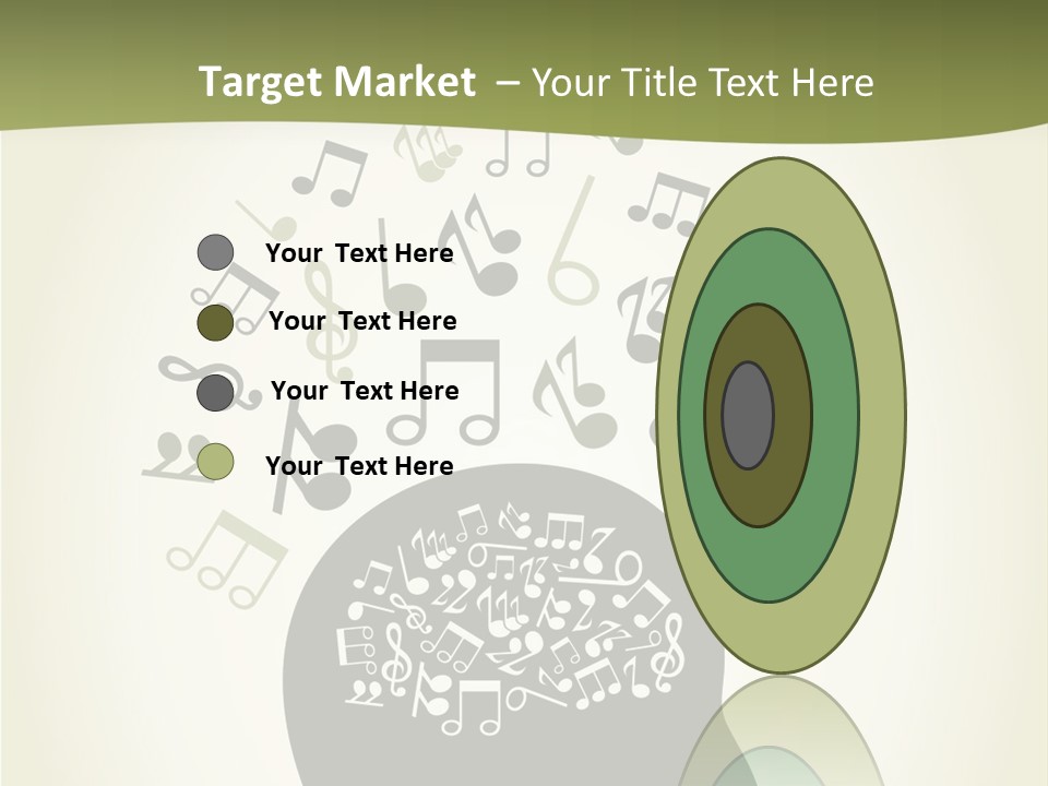 A Person's Head With Musical Notes Coming Out Of It PowerPoint Template