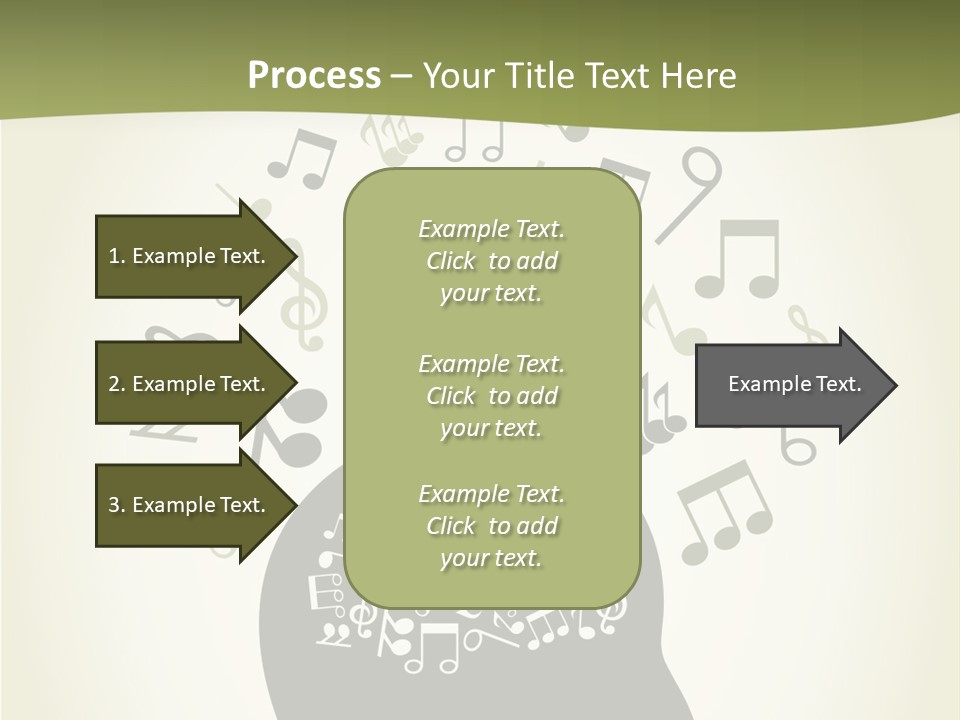 A Person's Head With Musical Notes Coming Out Of It PowerPoint Template