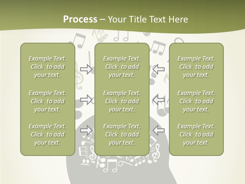 A Person's Head With Musical Notes Coming Out Of It PowerPoint Template