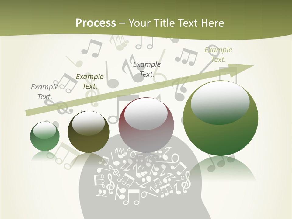 A Person's Head With Musical Notes Coming Out Of It PowerPoint Template