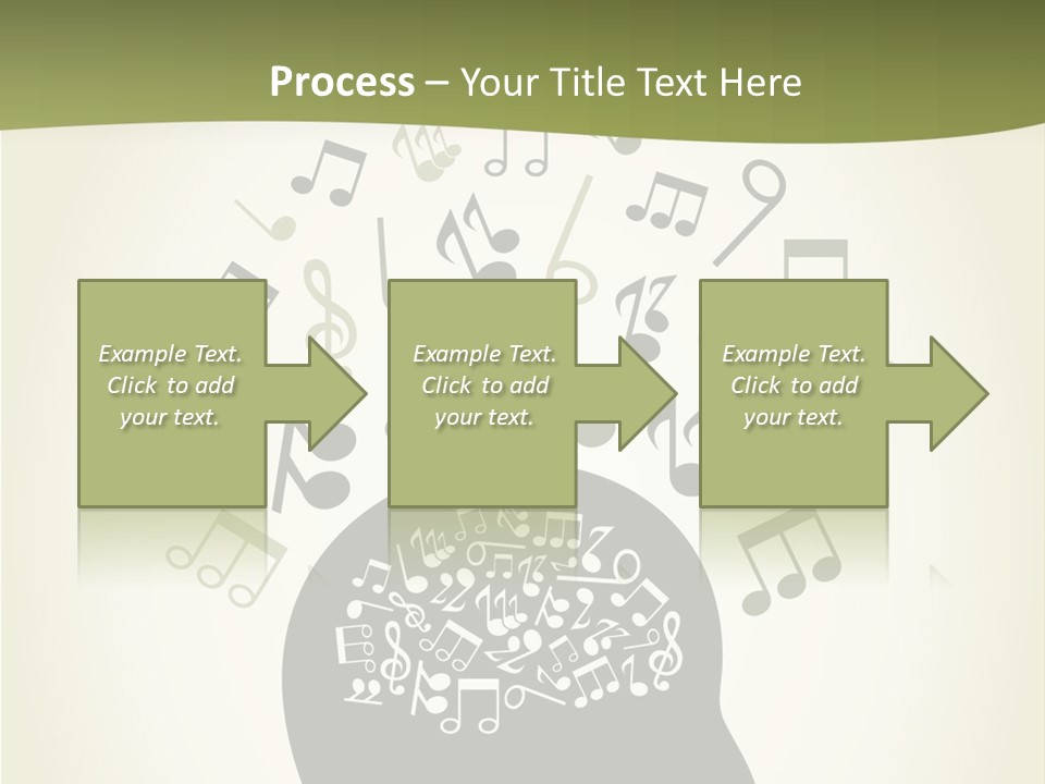 A Person's Head With Musical Notes Coming Out Of It PowerPoint Template
