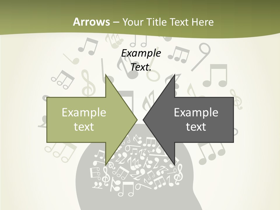 A Person's Head With Musical Notes Coming Out Of It PowerPoint Template