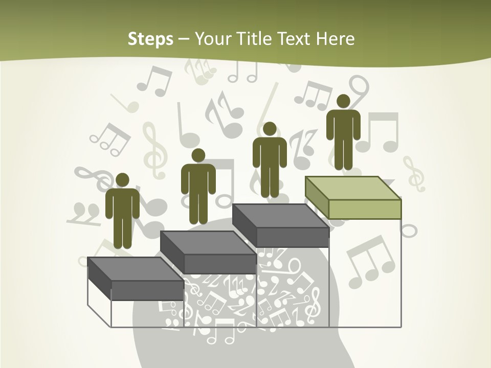 A Person's Head With Musical Notes Coming Out Of It PowerPoint Template