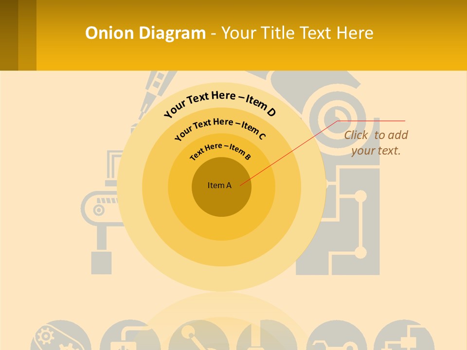 A Yellow And Black Poster With A Machine PowerPoint Template