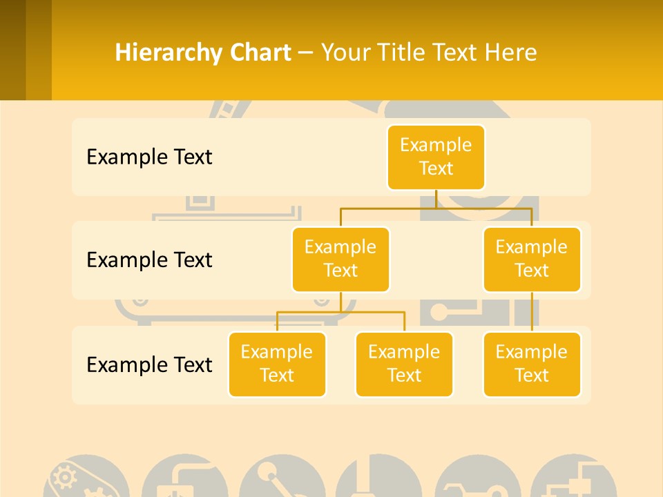 A Yellow And Black Poster With A Machine PowerPoint Template