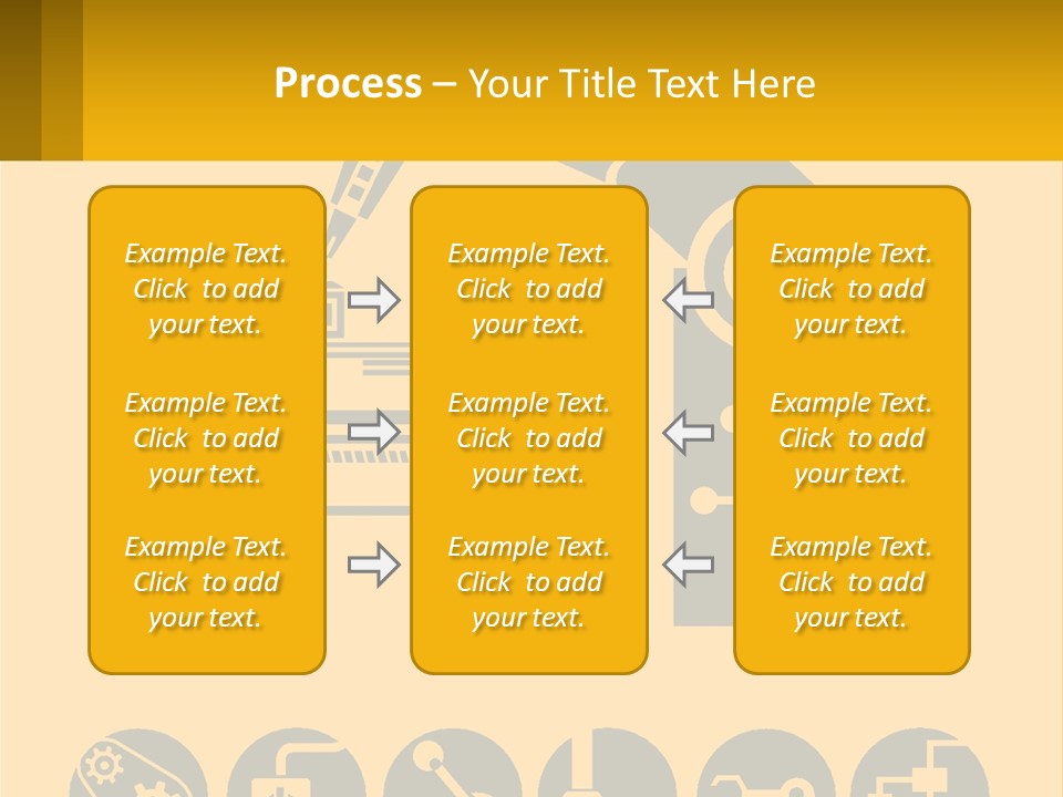 A Yellow And Black Poster With A Machine PowerPoint Template
