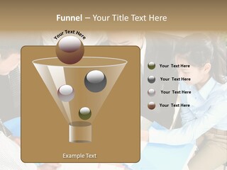 A Group Of People Sitting Around A Table With Papers PowerPoint Template