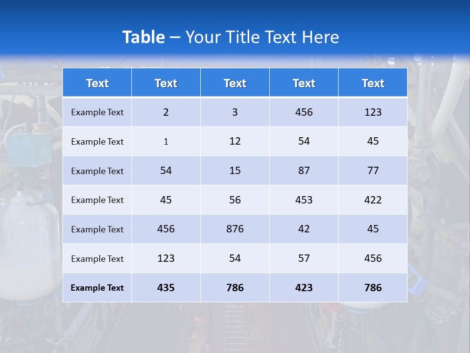 A Dairy Factory With Cows And Milk In Bottles PowerPoint Template