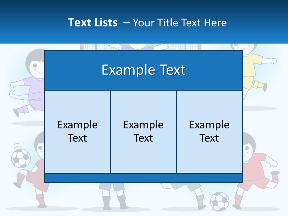 A Group Of Children Playing Soccer On A Field PowerPoint Template