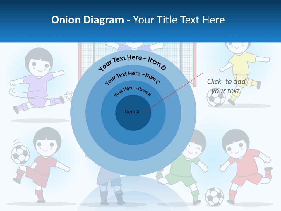 A Group Of Children Playing Soccer On A Field PowerPoint Template