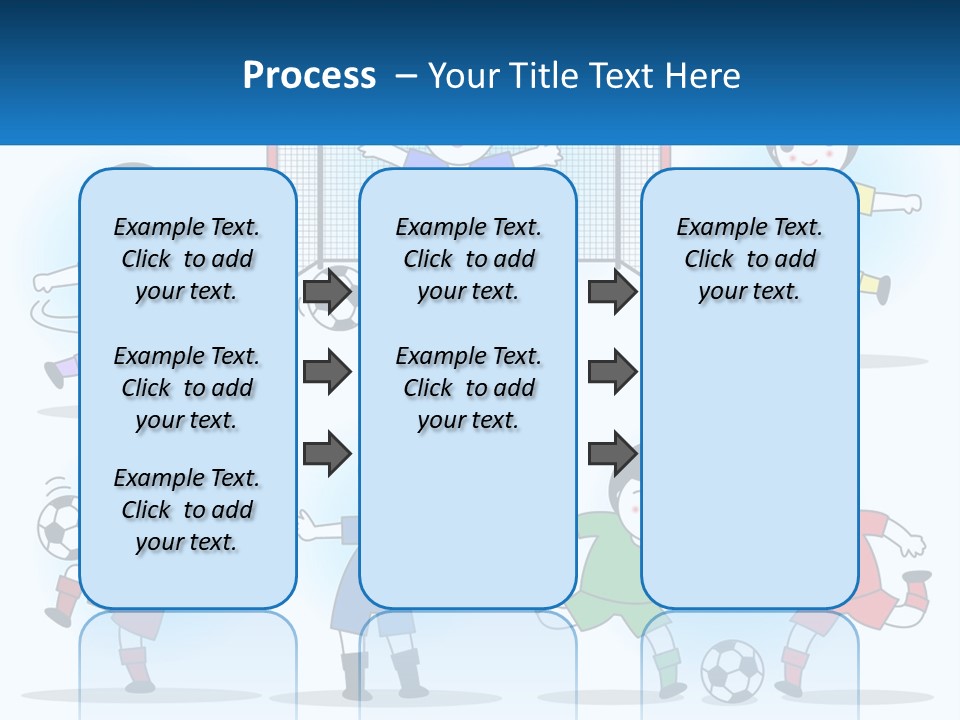 A Group Of Children Playing Soccer On A Field PowerPoint Template