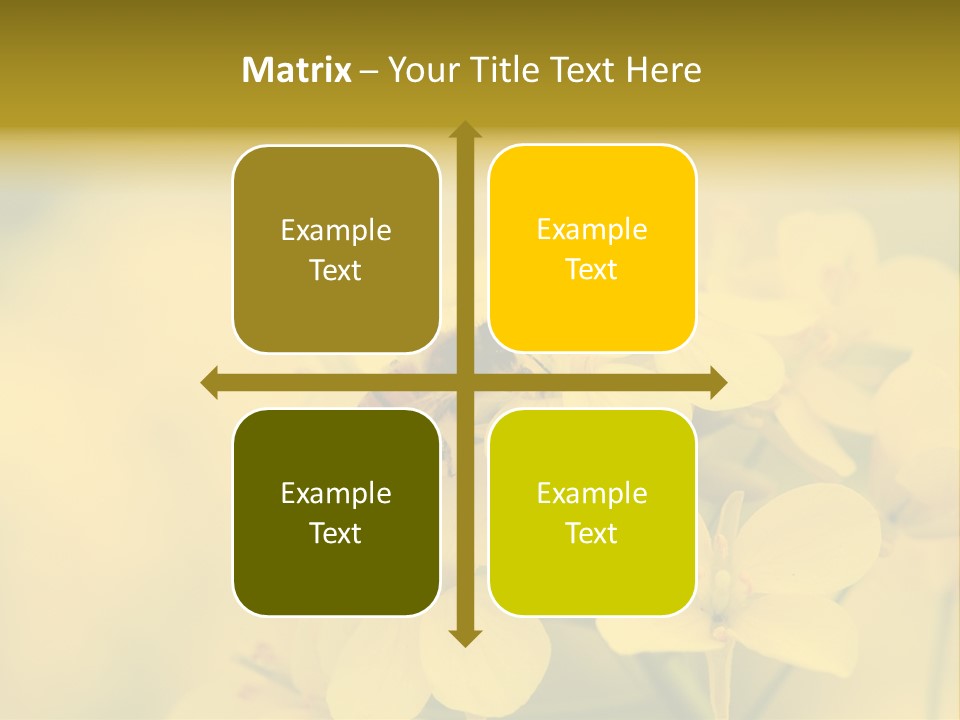 A Bee On A Yellow Flower Powerpoint Template PowerPoint Template
