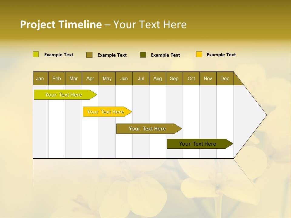 A Bee On A Yellow Flower Powerpoint Template PowerPoint Template
