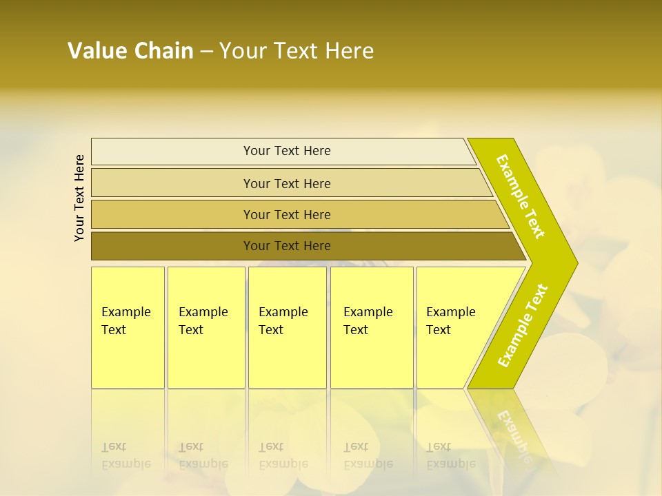 A Bee On A Yellow Flower Powerpoint Template PowerPoint Template