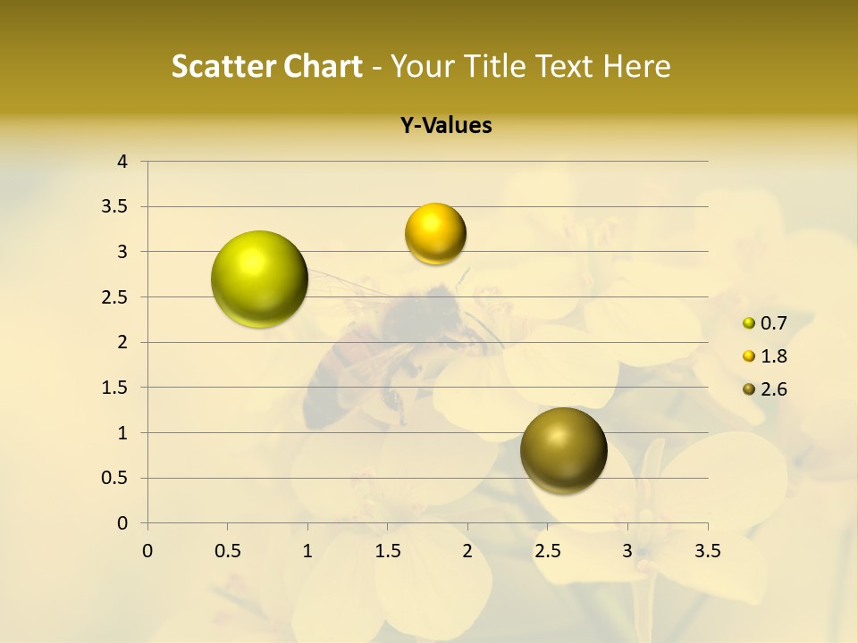 A Bee On A Yellow Flower Powerpoint Template PowerPoint Template