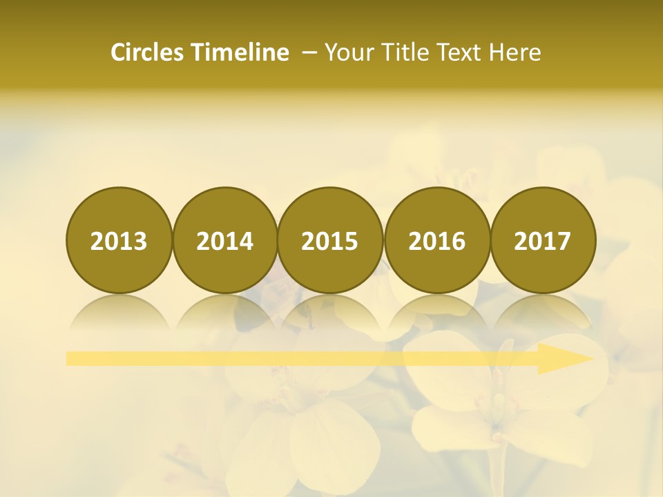 A Bee On A Yellow Flower Powerpoint Template PowerPoint Template