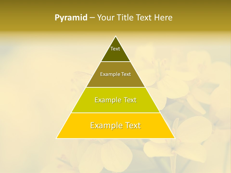 A Bee On A Yellow Flower Powerpoint Template PowerPoint Template