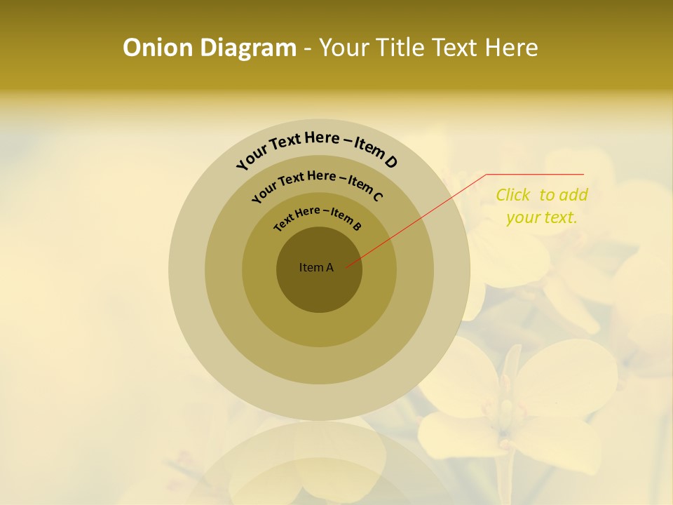 A Bee On A Yellow Flower Powerpoint Template PowerPoint Template