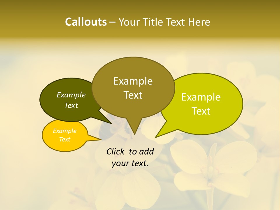A Bee On A Yellow Flower Powerpoint Template PowerPoint Template