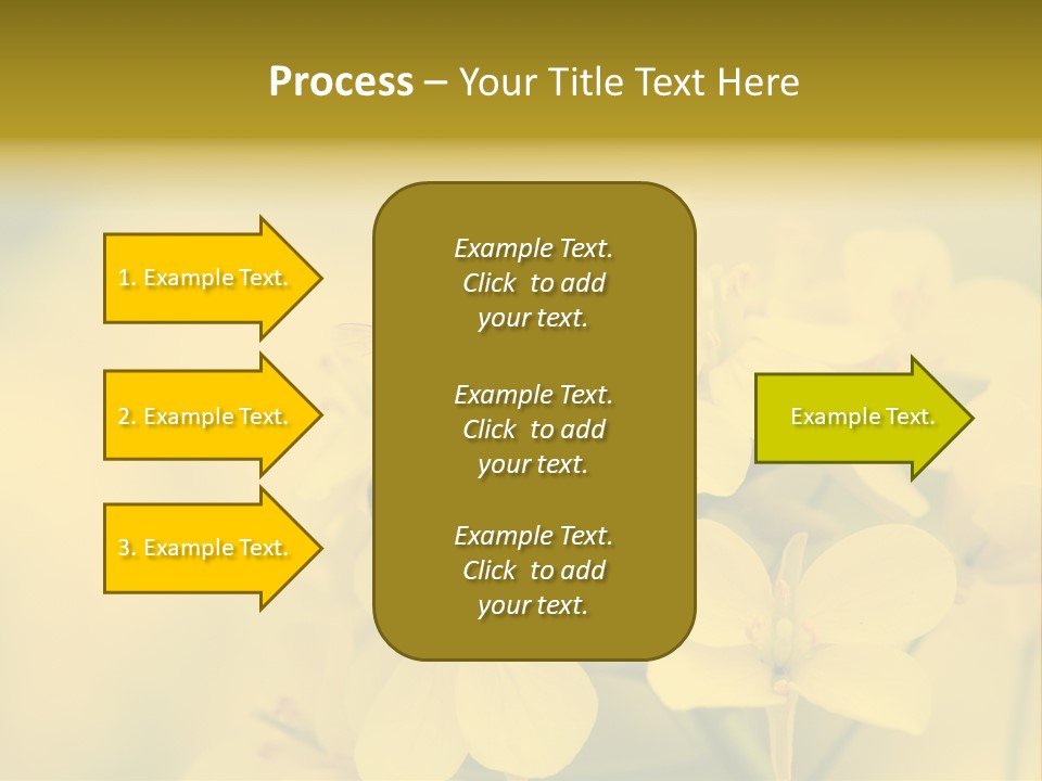 A Bee On A Yellow Flower Powerpoint Template PowerPoint Template