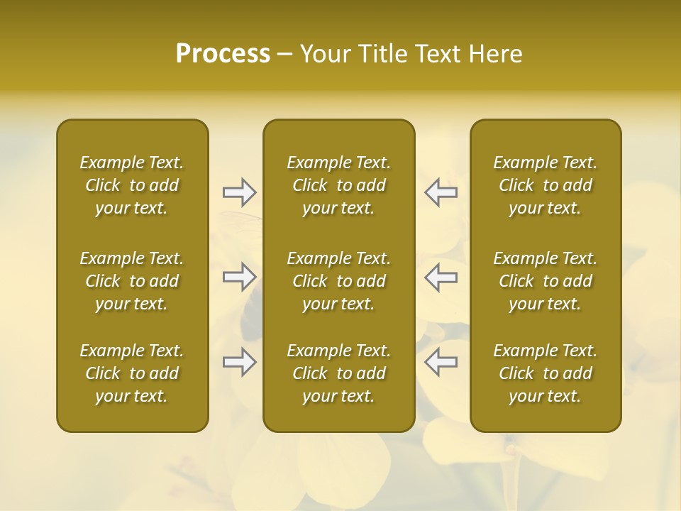A Bee On A Yellow Flower Powerpoint Template PowerPoint Template
