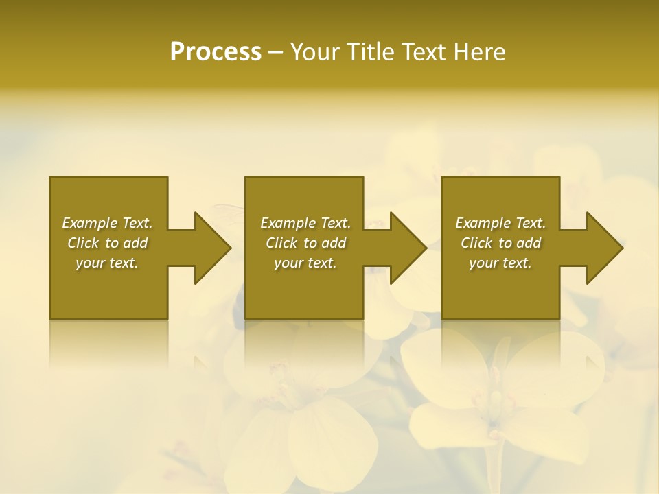 A Bee On A Yellow Flower Powerpoint Template PowerPoint Template