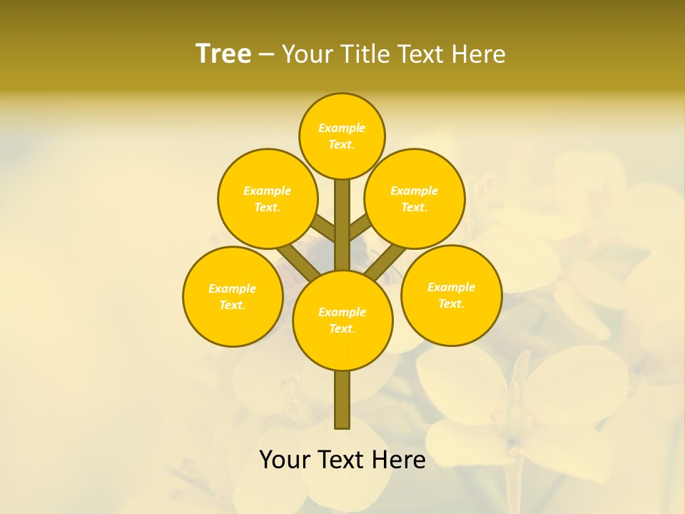 A Bee On A Yellow Flower Powerpoint Template PowerPoint Template