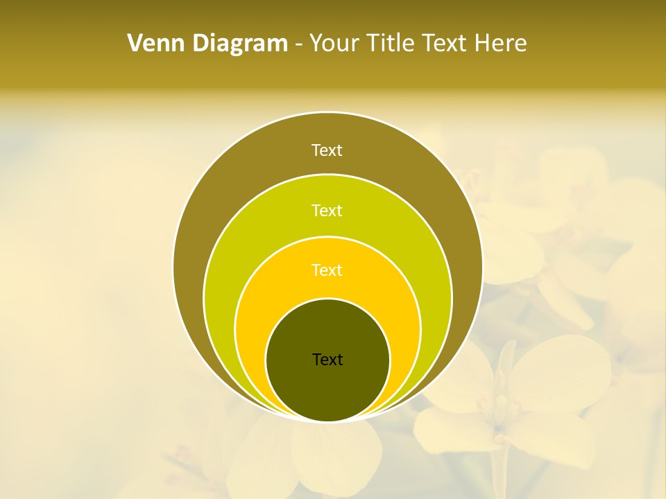 A Bee On A Yellow Flower Powerpoint Template PowerPoint Template