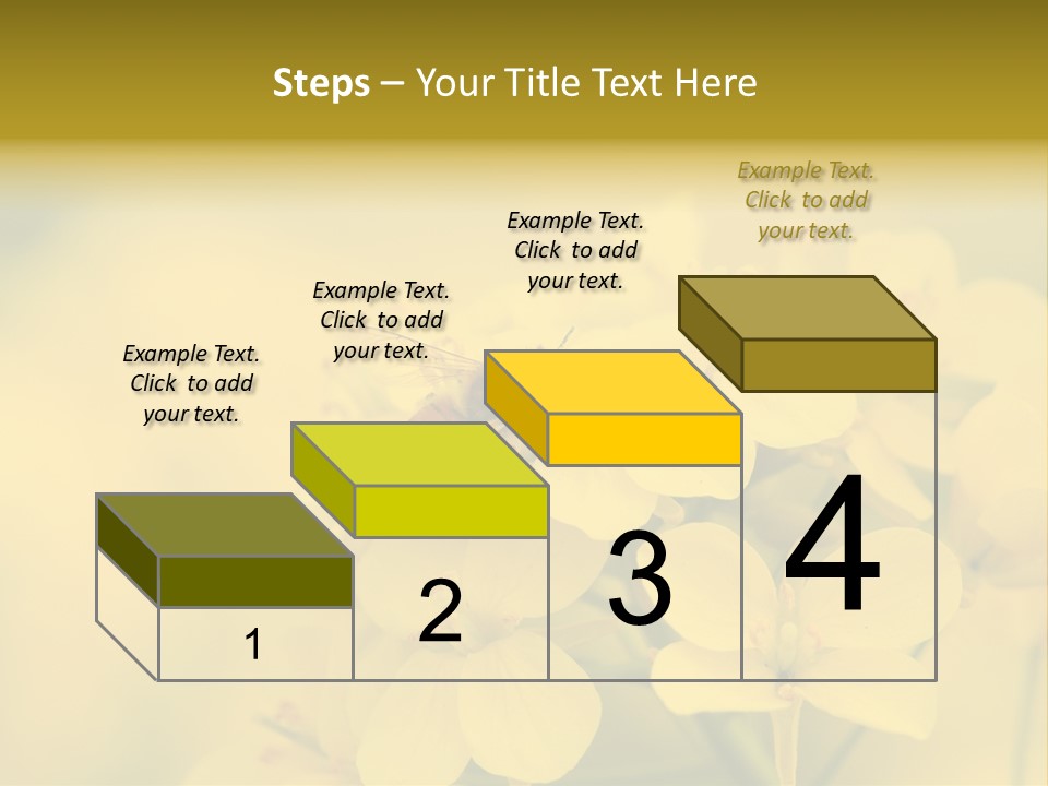 A Bee On A Yellow Flower Powerpoint Template PowerPoint Template