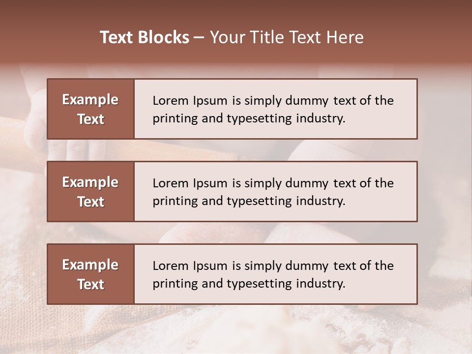 A Baby Holding A Rolling Pin On Top Of A Table PowerPoint Template