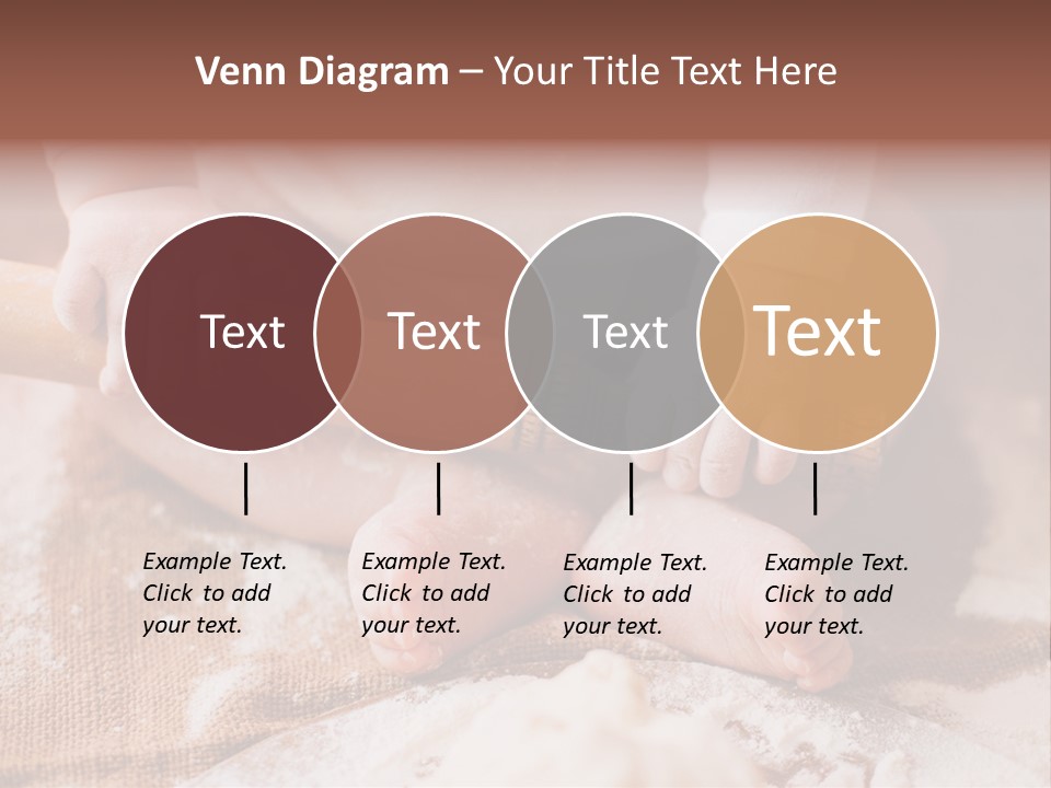 A Baby Holding A Rolling Pin On Top Of A Table PowerPoint Template