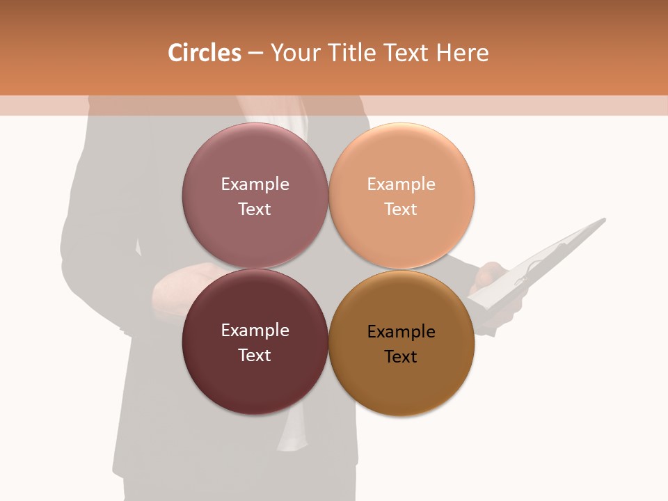 A Man In A Suit Holding A Folder PowerPoint Template