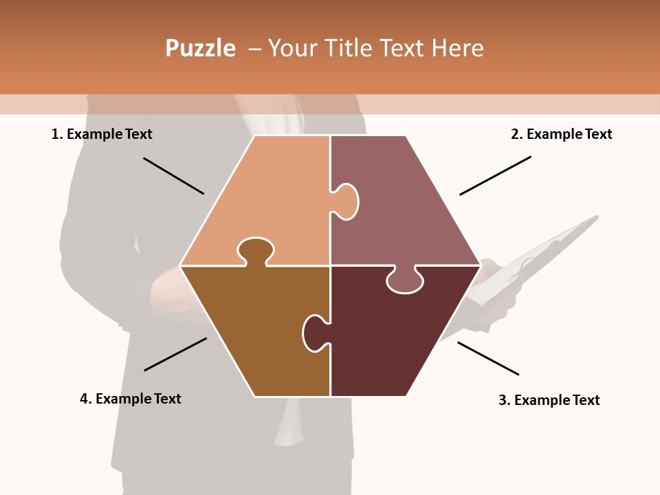 A Man In A Suit Holding A Folder PowerPoint Template