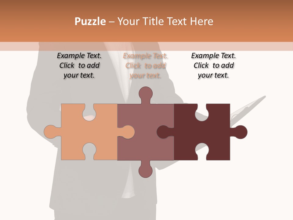 A Man In A Suit Holding A Folder PowerPoint Template