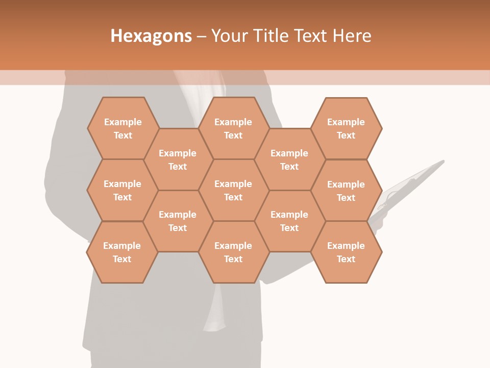 A Man In A Suit Holding A Folder PowerPoint Template