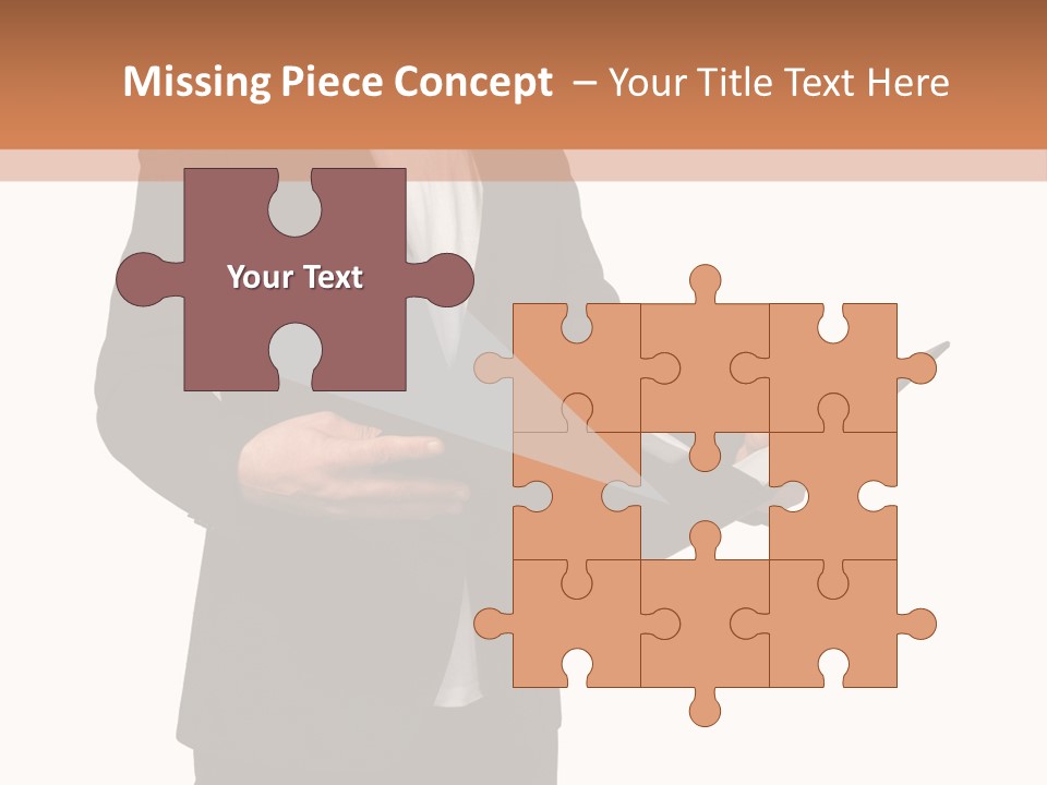 A Man In A Suit Holding A Folder PowerPoint Template