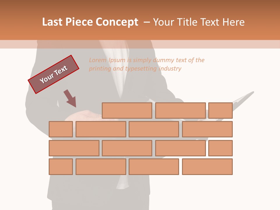 A Man In A Suit Holding A Folder PowerPoint Template