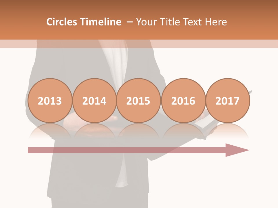 A Man In A Suit Holding A Folder PowerPoint Template