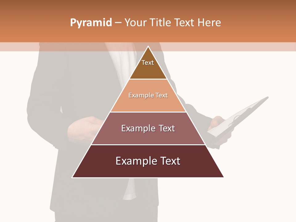 A Man In A Suit Holding A Folder PowerPoint Template