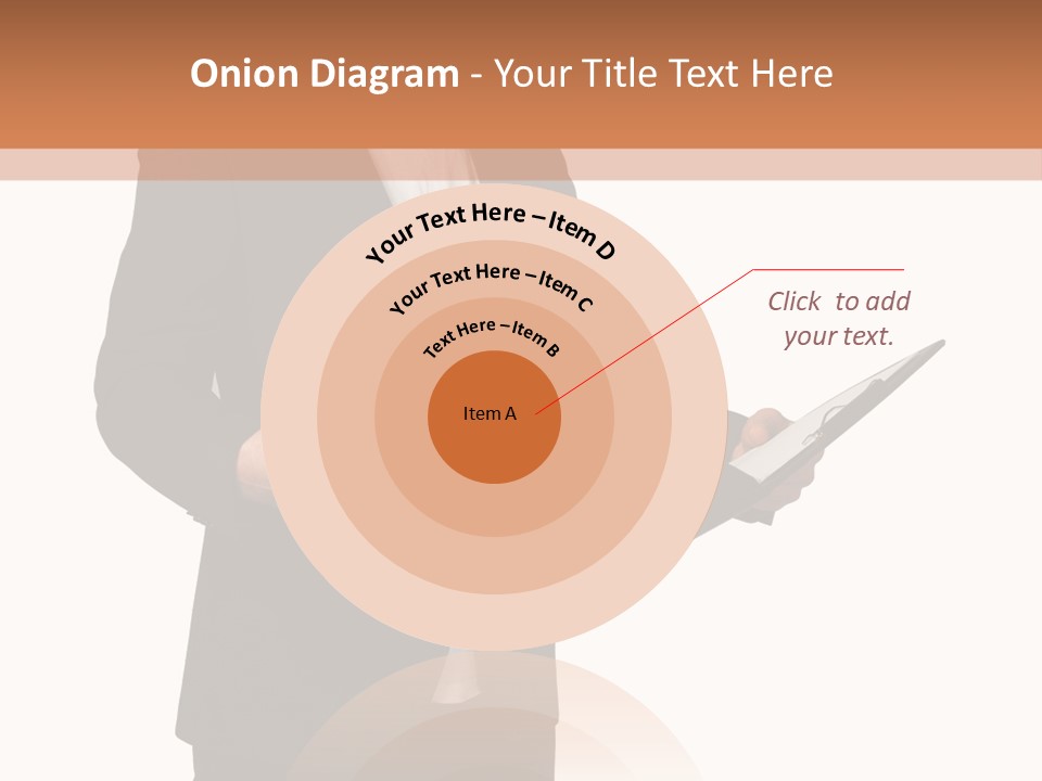 A Man In A Suit Holding A Folder PowerPoint Template