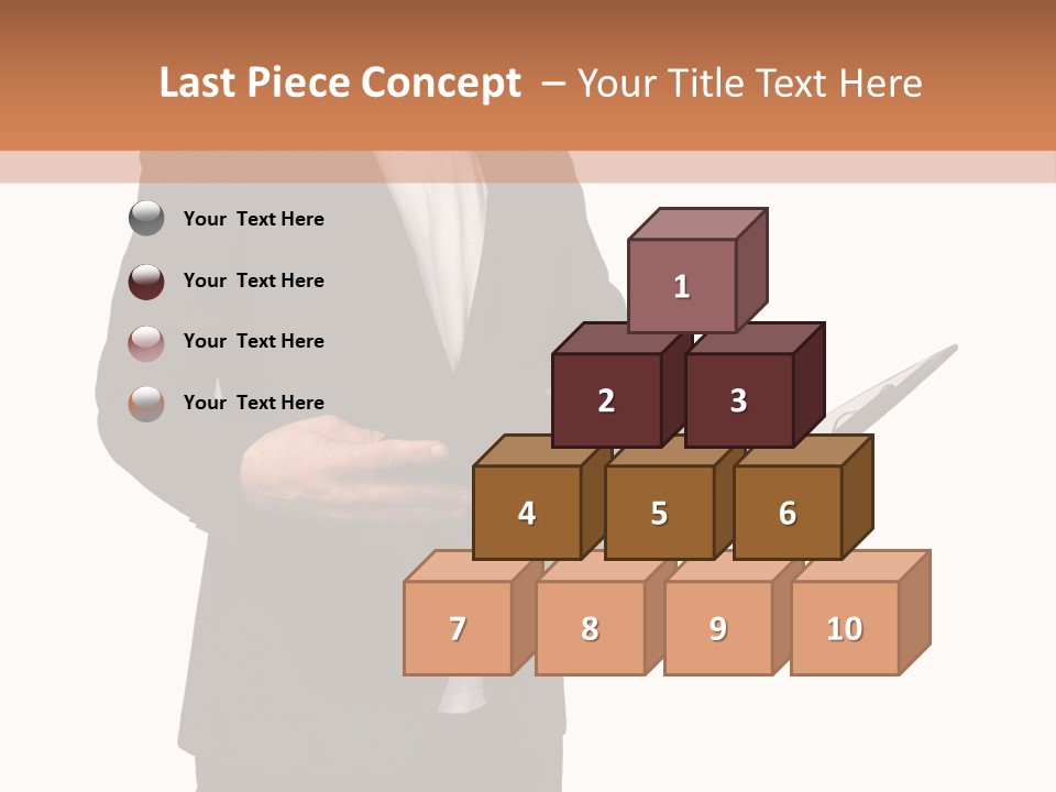 A Man In A Suit Holding A Folder PowerPoint Template