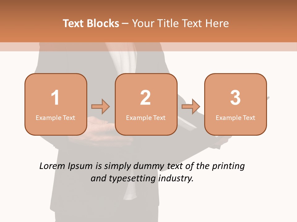 A Man In A Suit Holding A Folder PowerPoint Template