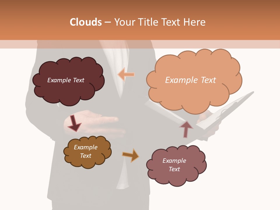 A Man In A Suit Holding A Folder PowerPoint Template