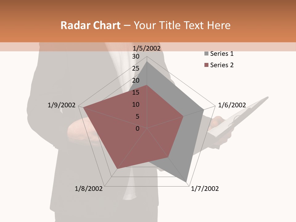 A Man In A Suit Holding A Folder PowerPoint Template